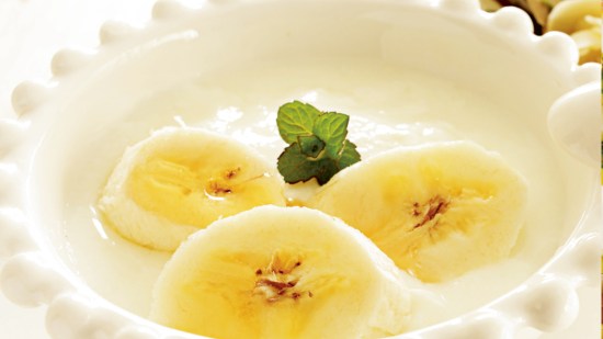 Yogur de plátano ligero