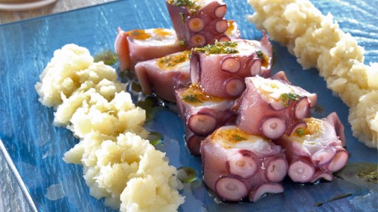 pulpo con puré
