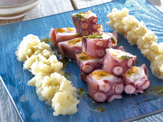 pulpo con puré