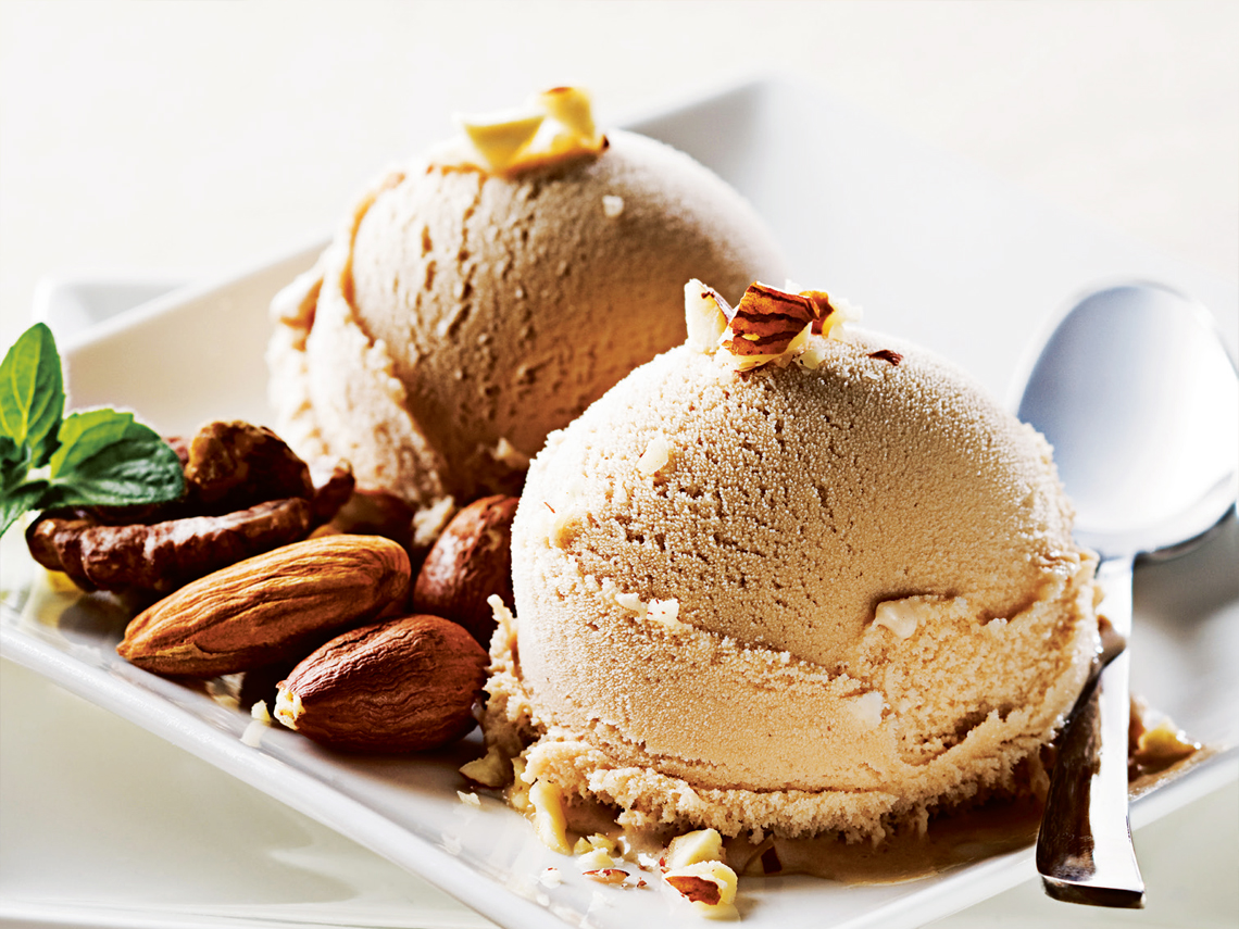 Helado de almendras