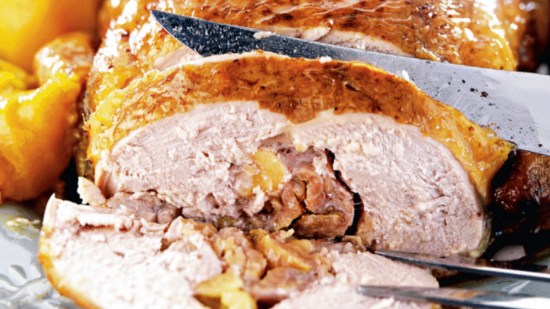 Pintada rellena al modo tradicional