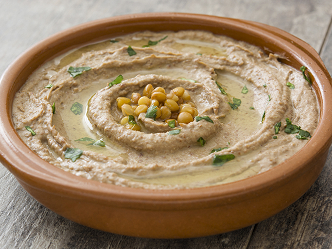 Humus de lentejas y nueces