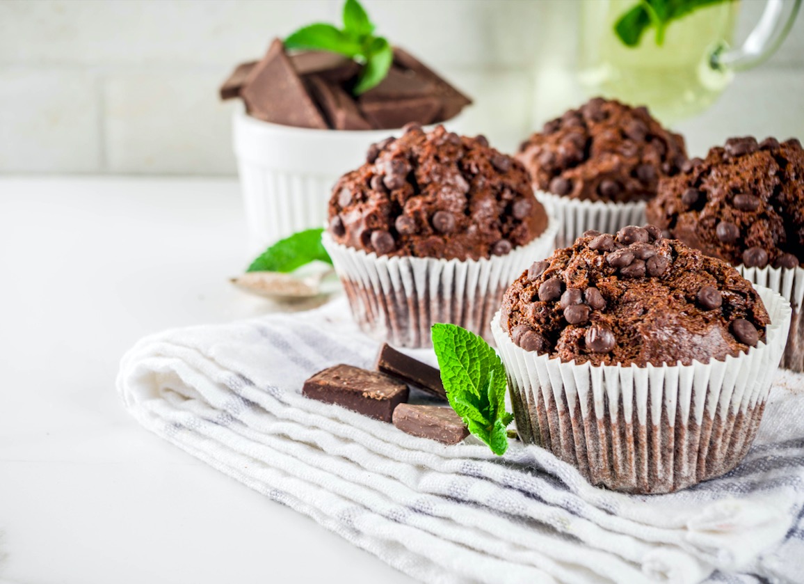 cupcakes de chocolate