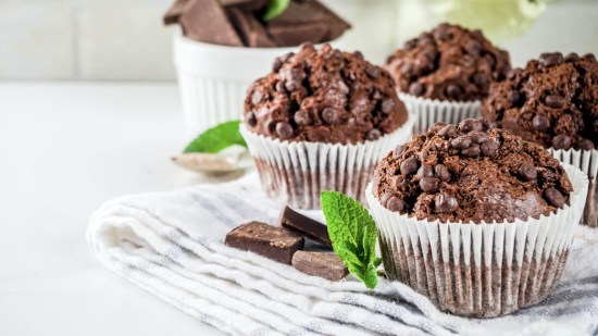 cupcakes de chocolate