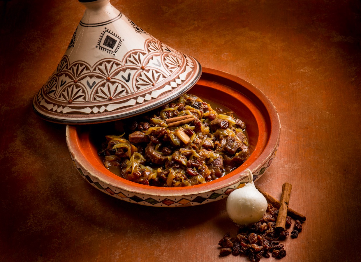 Tajín de berenjena vegetariano