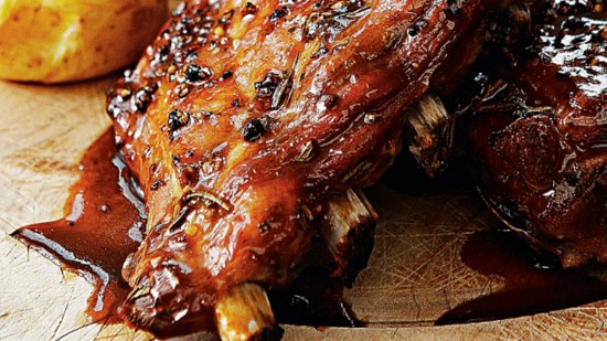 Costillas de cerdo caramelizadas con soja