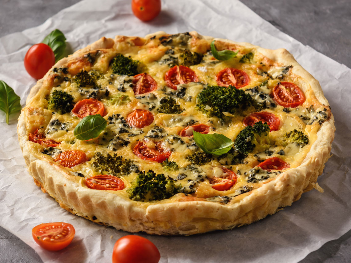 Tarta provenzal de verduras. Receta vegetariana