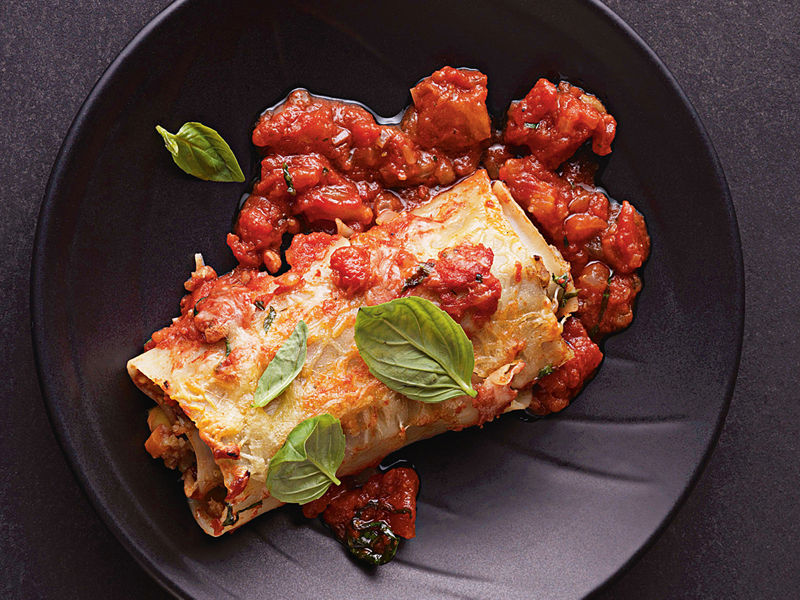 Canelón vegetariano