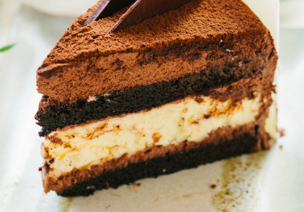 Pastel helado de chocolate y mantequilla de cacahuete