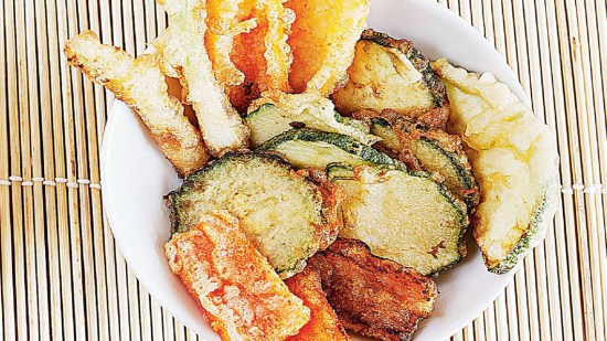 Tempura de verduras al cava