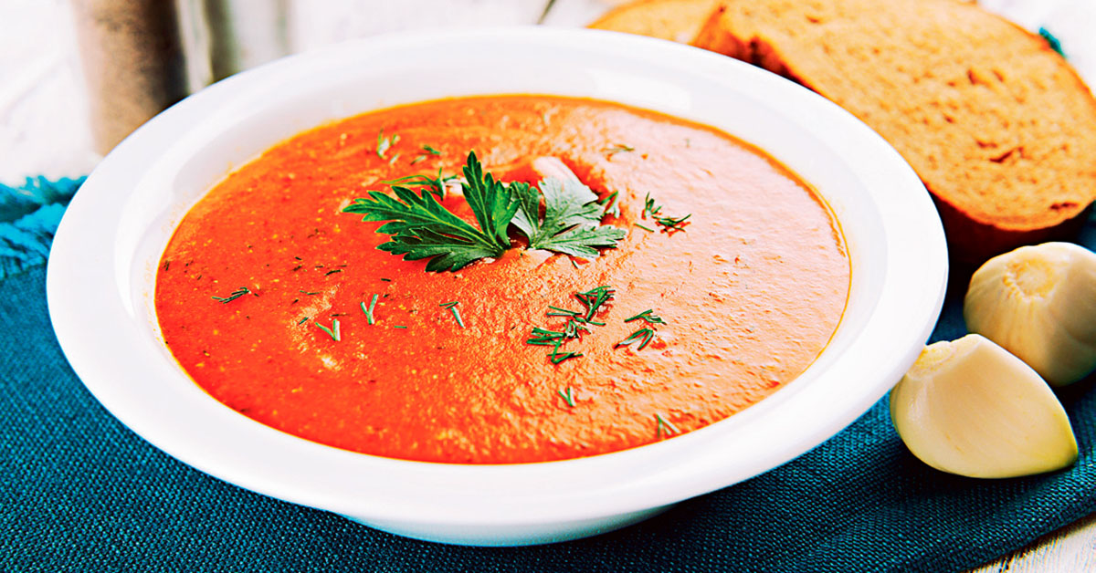 Crema depurativa de pimientos rojos. ¡Sana y deliciosa!