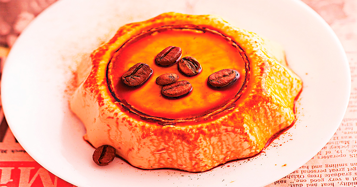 Receta de flan de café y caramelo