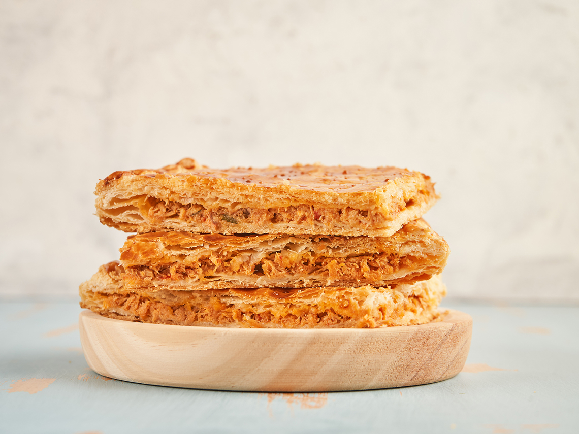 Empanada gallega con relleno al gusto