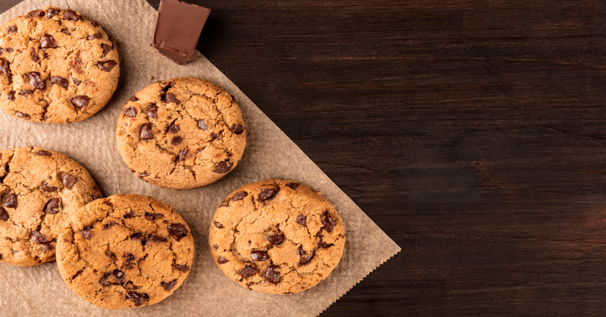 Receta de 'cookies' veganas con chips de chocolate