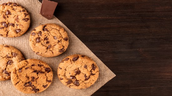 Receta de 'cookies' veganas con chips de chocolate