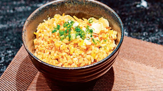 Arroz a la mantequilla y ajo