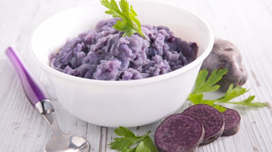 Paté de patata violeta
