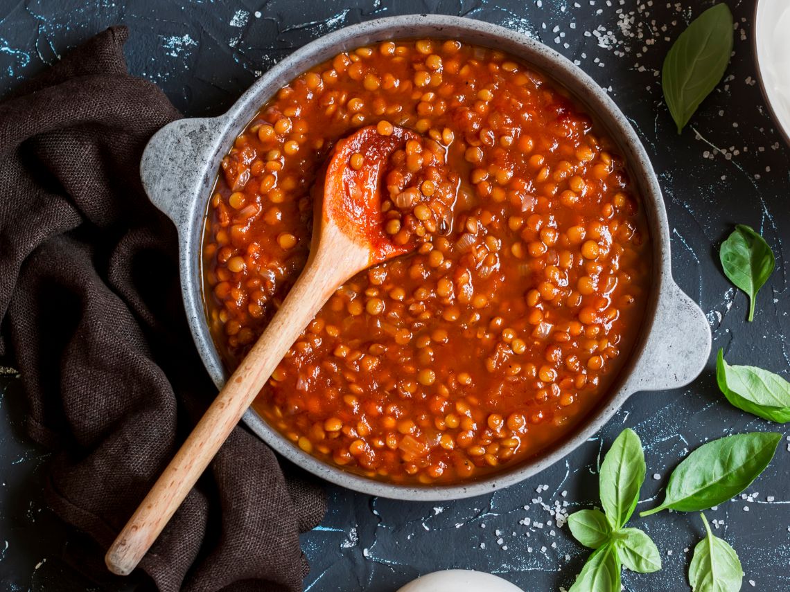 Lentejas a la italiana