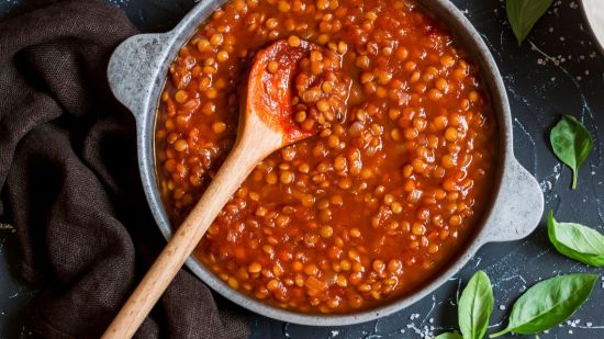 Lentejas a la italiana