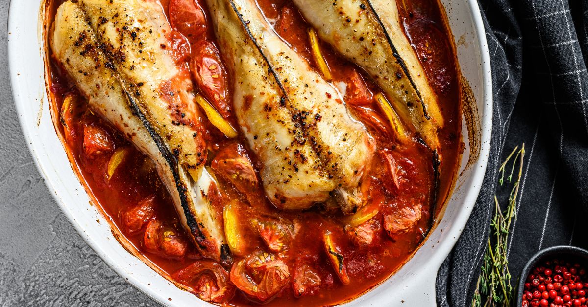 Rape al horno con anchoas