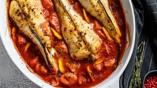 Rape al horno con anchoas