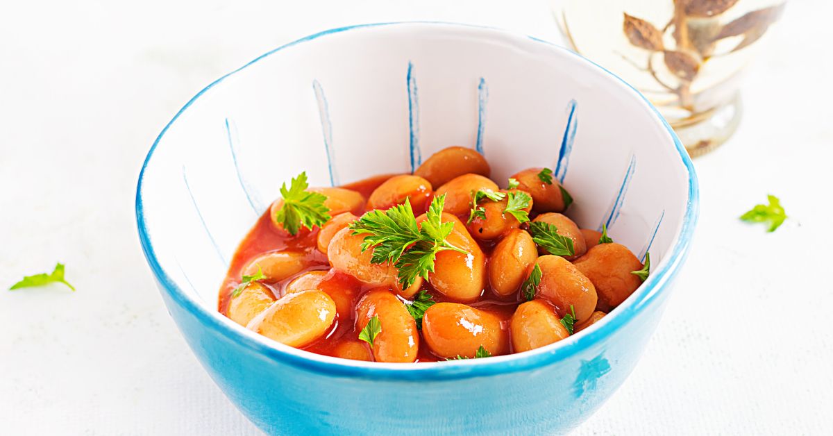 Alubias con tomate al estilo inglés