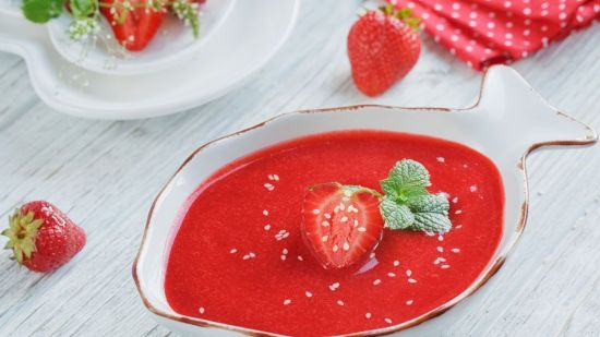 Gazpacho de fresas