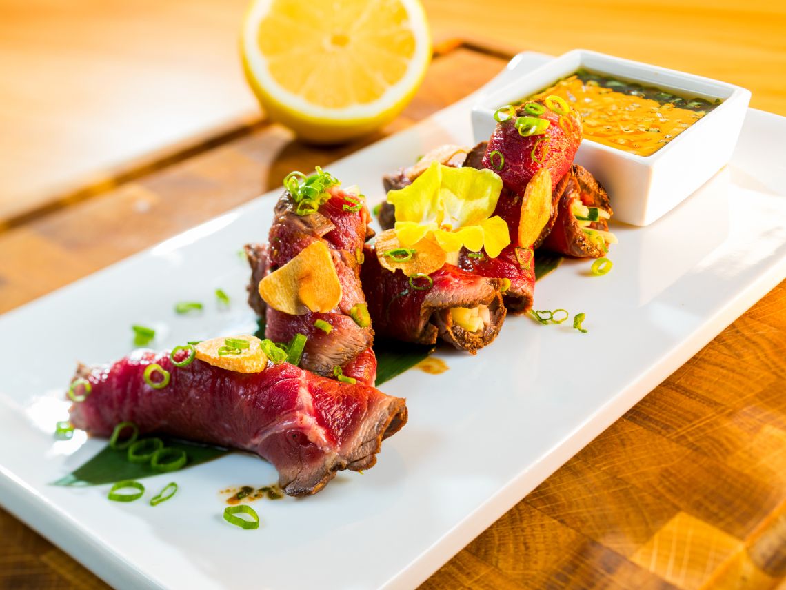 Tataki de chuletón de vacuno