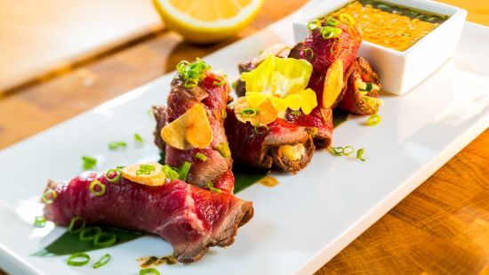 Tataki de chuletón de vacuno