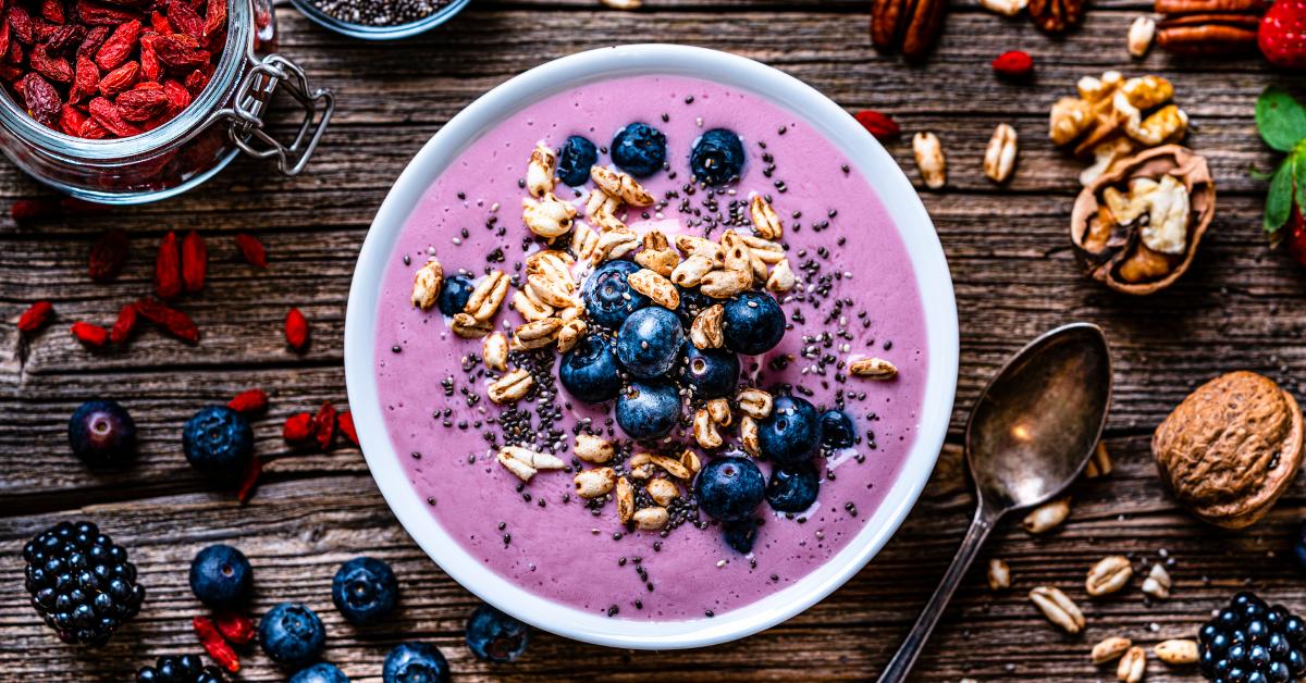 Receta de Arándanos, Pera, nueces, concentrado de manzana y Chía