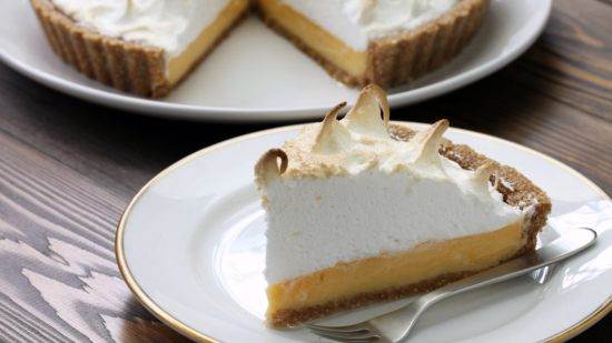 Tarta de limón y merengue