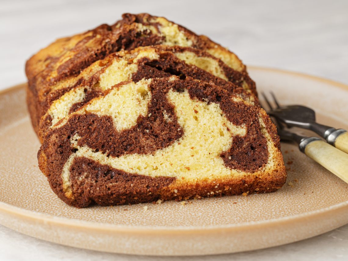 Bizcocho marmolado de yogur