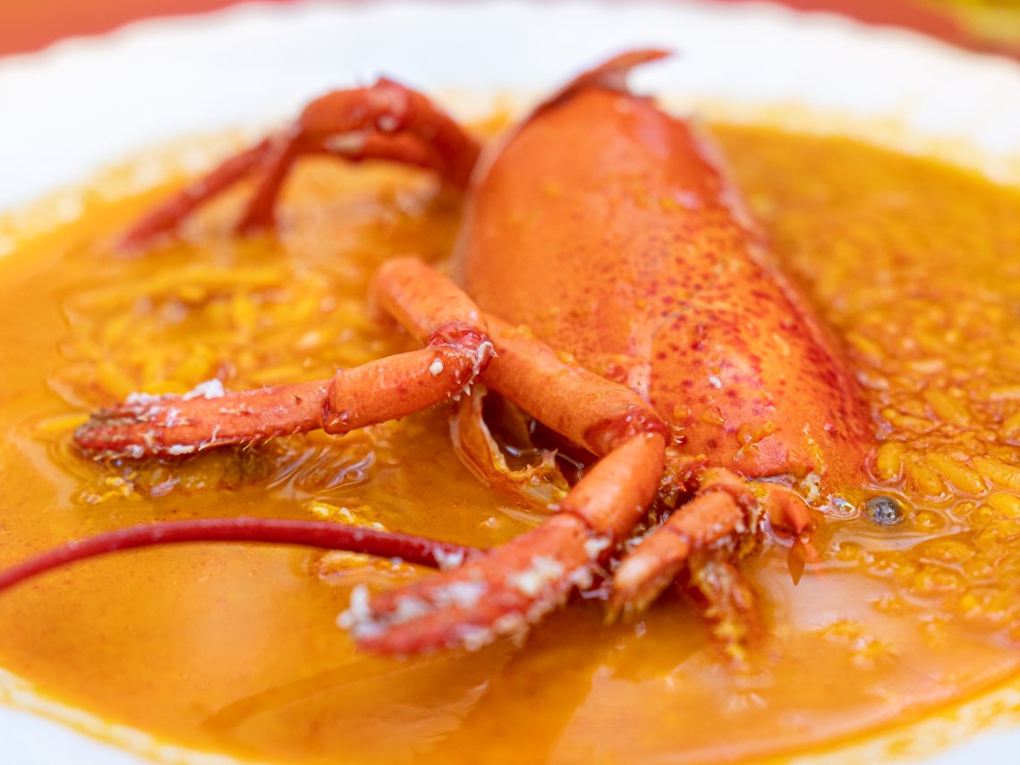 Cómo hacer Arroz caldoso con bogavante