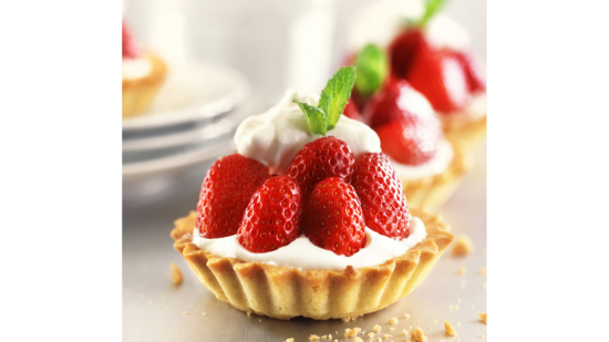 Tartaletas de fresa y queso mascarpone