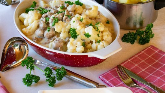 Flores de coliflor al vapor