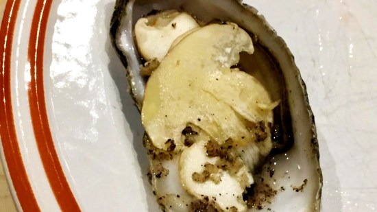 Receta de Ostras con perrechicos y trufa