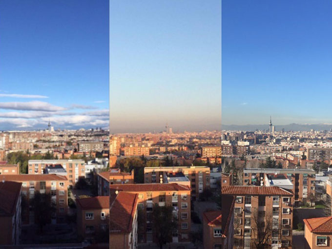 Así ha quedado Madrid tras bajar la contaminación