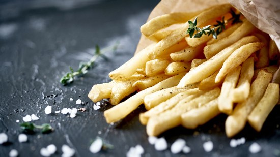 patatas fritas con sal