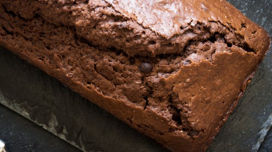 bizcocho rectangular de chocolate