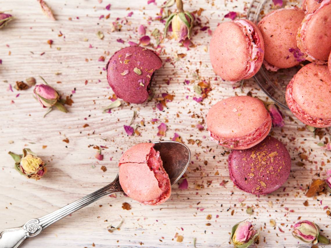 Macarons de frambuesa