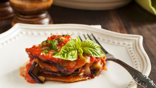 Receta de lasaña sin pasta con berenjenas