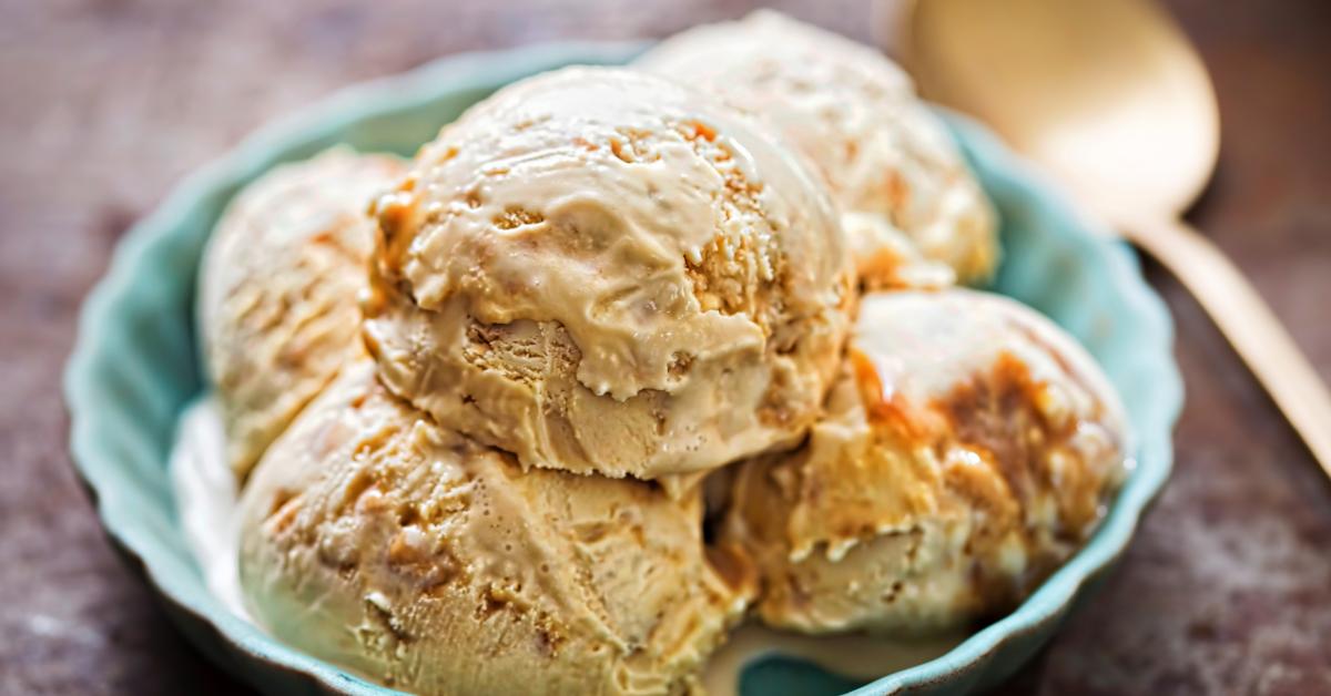 Helado de caramelo salado: receta rápida sencilla