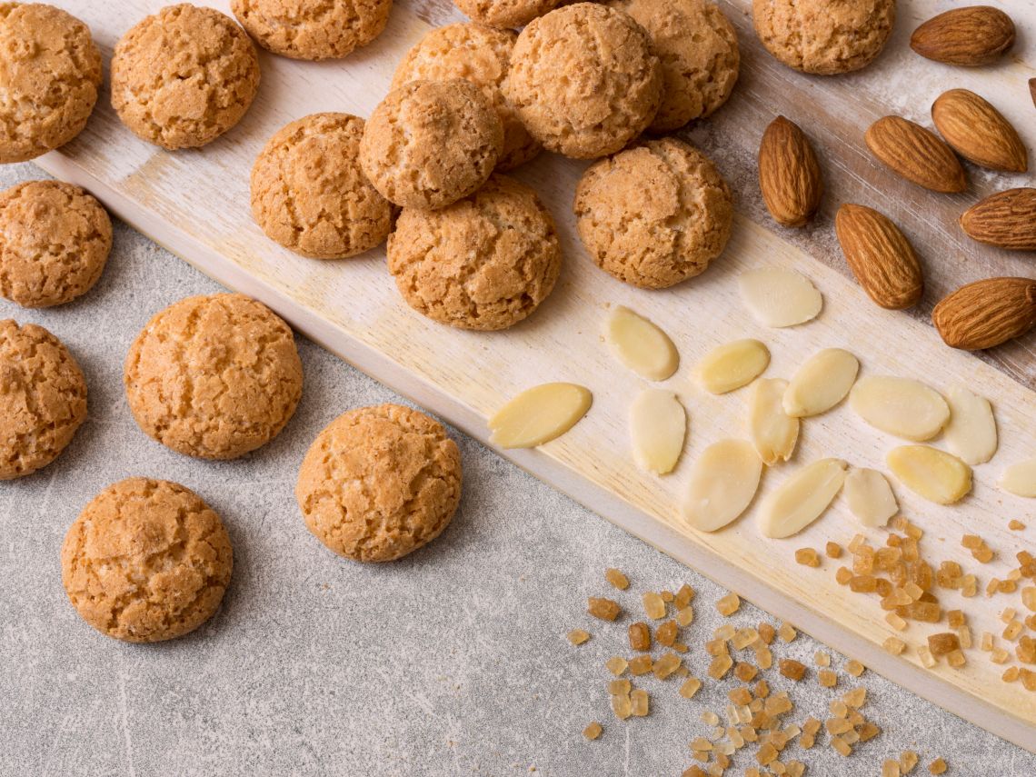 Galletas amaretti de almendras