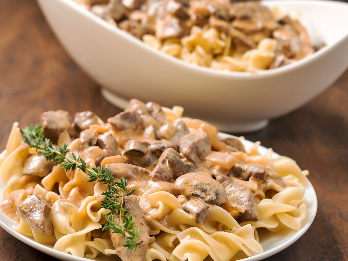 Strogonoff vegetariano