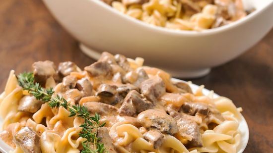 Strogonoff vegetariano