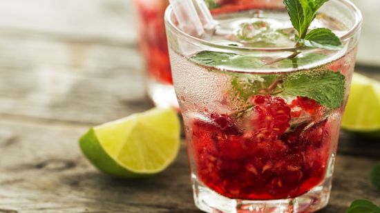 Receta de cóctel de limonada de frambuesa