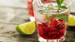 Receta de cóctel de limonada de frambuesa