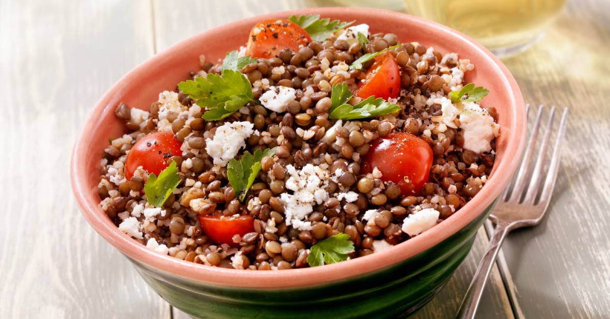 5 ensaladas de lentejas para llevar a la oficina