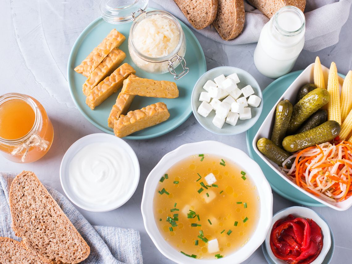 Alimentos con pre y probióticos