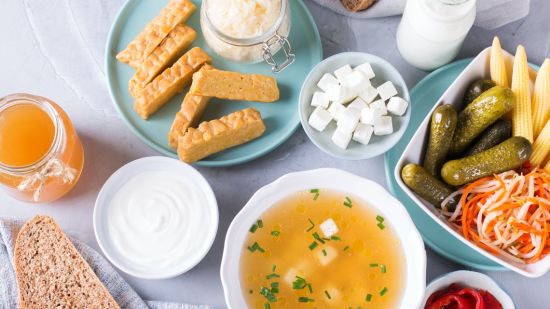 Alimentos con pre y probióticos